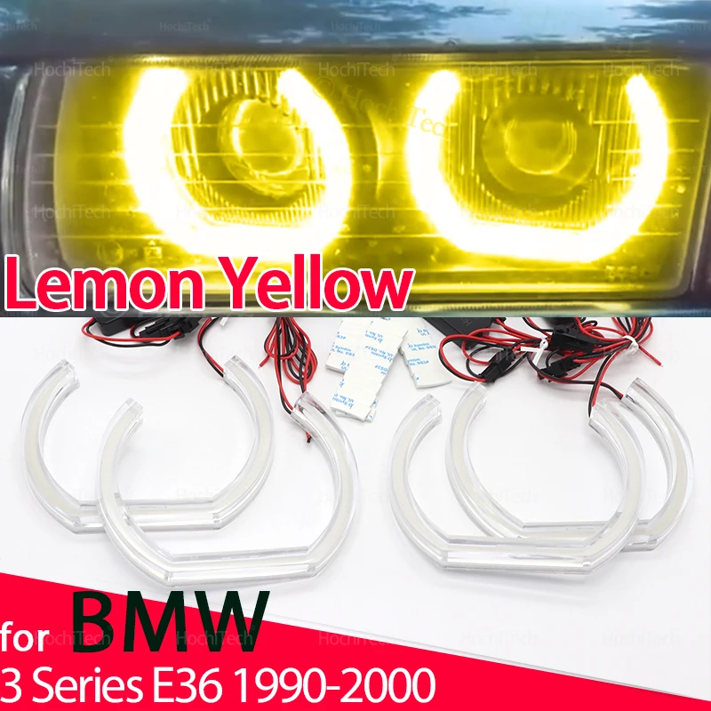 4X Автомобильный Стайлинг Лимонно-желтые светодиодные кольца DTM Light для BMW 3 серии E36 1990-2000 Супер яркий CS CSL Style Angel Eyes Комплект ламп
4X Автомобильный Стайлинг Лимонно-желтые светодиодные кольца DTM Light для BMW 3 серии E36 1990-2000 Супер яркий CS CSL Style Angel Eyes Комплект ламп