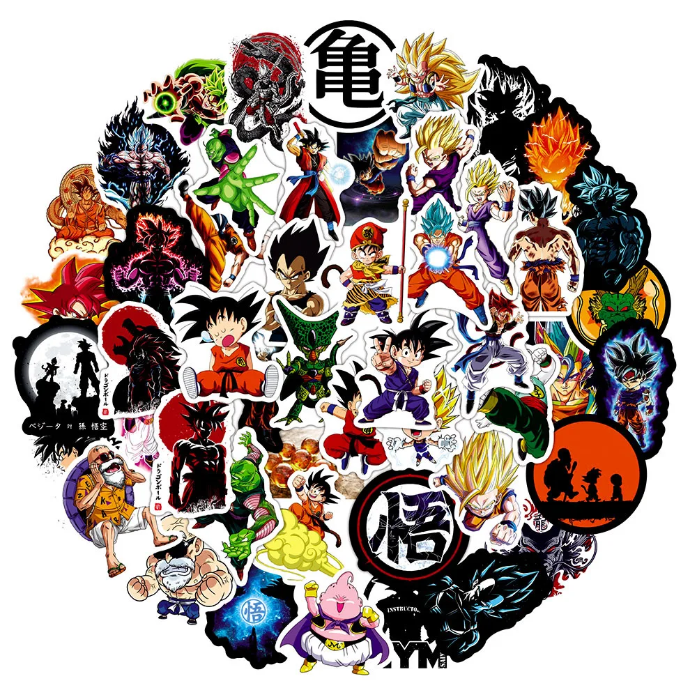 10/30/50/100pcs Dragon Ball Japan Anime Stickers Cool Super Saiyan Son Goku Decals Skateboard Helmet Bike Phone Cartoon Sticker
10/30/50/100pcs Dragon Ball Japan Anime Stickers Cool Super Saiyan Son Goku Decals Skateboard Helmet Bike Phone Cartoon Sticker