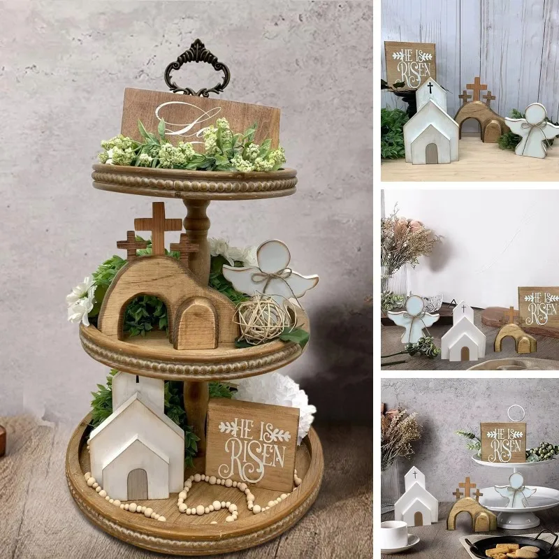 Jesus Tomb - Christmas Tray Kit, Wooden Tomb Resurrection Scene Model, Easter Church Angel Wooden Ornament
Jesus Tomb - Christmas Tray Kit, Wooden Tomb Resurrection Scene Model, Easter Church Angel Wooden Ornament