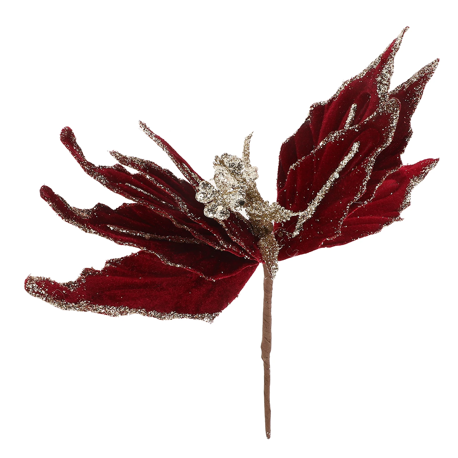 26CM Christmas Flowers Red Gold Glitter Artificial Poinsettia Decorative Picks Holiday Tree Garland Wreath Wedding Party for DIY
26CM Christmas Flowers Red Gold Glitter Artificial Poinsettia Decorative Picks Holiday Tree Garland Wreath Wedding Party for DIY
