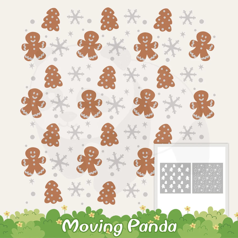 2PCs 2023 Winter Christmas Plastic Stencils Snowflake Gingerbread Man Stencil For Decor DIY Scrapbooking Cards Albums Background
2PCs 2023 Winter Christmas Plastic Stencils Snowflake Gingerbread Man Stencil For Decor DIY Scrapbooking Cards Albums Background