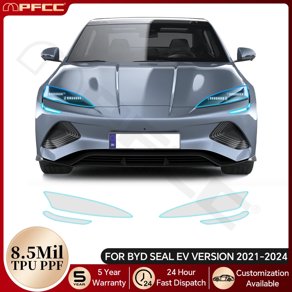 For BYD Seal EV Version 2021-2024 Pre-cut PPF Car Front Headlight RearView Film TPU Paint Protection Film Anti-scratch Clear Bra
For BYD Seal EV Version 2021-2024 Pre-cut PPF Car Front Headlight RearView Film TPU Paint Protection Film Anti-scratch Clear Bra