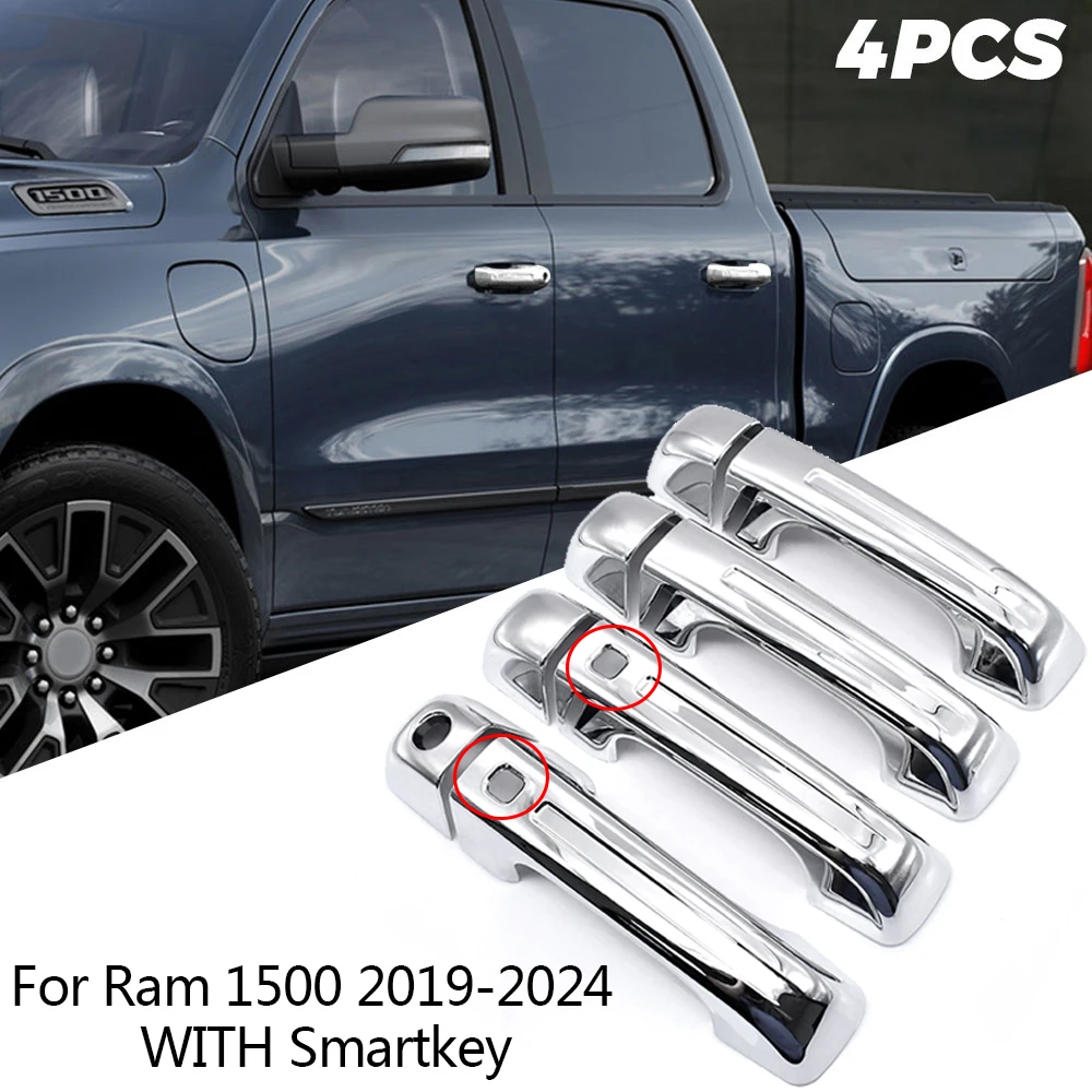 Car Accessories For Dodge RAM 1500 TRX 2021 2022 2023 ABS Exterior Door Handle Cover Trim (With Smart Key Holes)
Car Accessories For Dodge RAM 1500 TRX 2021 2022 2023 ABS Exterior Door Handle Cover Trim (With Smart Key Holes)