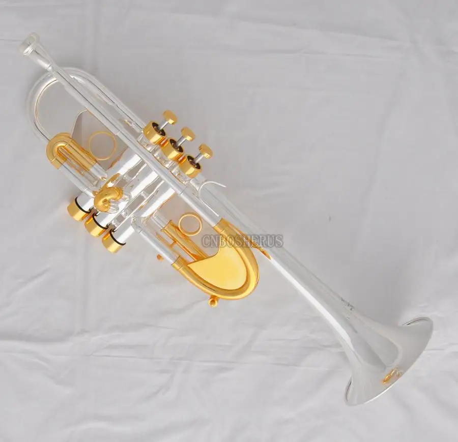 Customized Heavy C Key Trumpet Silver gold plated valves cap With Case
Customized Heavy C Key Trumpet Silver gold plated valves cap With Case