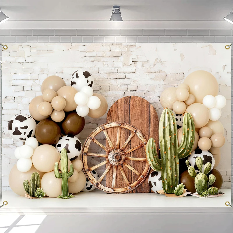 LS Cute Cowboy Backdrops Kids Baby Birthday Cake Smash Props Child Adult Photocall Cow Horse Photography Decors Background
LS Cute Cowboy Backdrops Kids Baby Birthday Cake Smash Props Child Adult Photocall Cow Horse Photography Decors Background