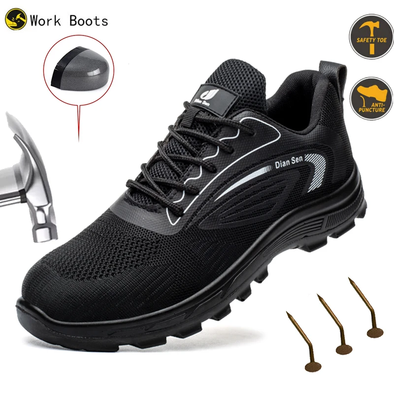 Anti-puncture Security Protective Shoes Air Cushion Work Sneakers Steel Toe Work Shoes Men Women Safety Shoes Light Breathable
Anti-puncture Security Protective Shoes Air Cushion Work Sneakers Steel Toe Work Shoes Men Women Safety Shoes Light Breathable