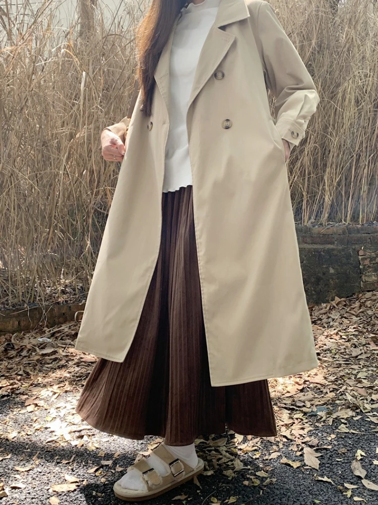 2025 British Style Fashionable Temperament Spring Autumn Arrival Windbreaker Outerwear Plus Size Mid-Length Jacket Women's Coat
2025 British Style Fashionable Temperament Spring Autumn Arrival Windbreaker Outerwear Plus Size Mid-Length Jacket Women's Coat