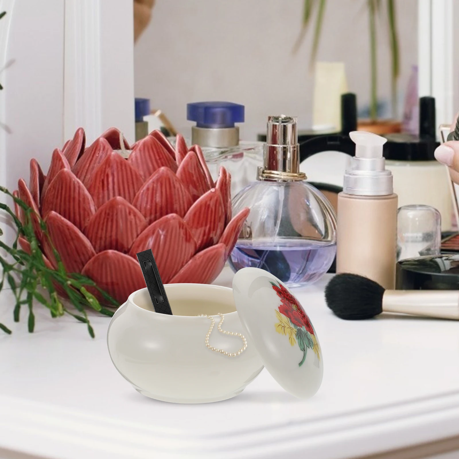 1Pcs Exquisite Ceramic Jar Wide Mouth Cream Box with Sealing Cover for Cosmetics Travel Makeup Samples Lotion Storage Container
1Pcs Exquisite Ceramic Jar Wide Mouth Cream Box with Sealing Cover for Cosmetics Travel Makeup Samples Lotion Storage Container