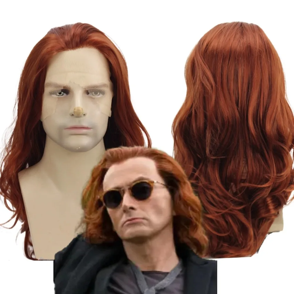 Crowley Cosplay Wig - Good Omens Red Long Synthetic Hair
Crowley Cosplay Wig - Good Omens Red Long Synthetic Hair