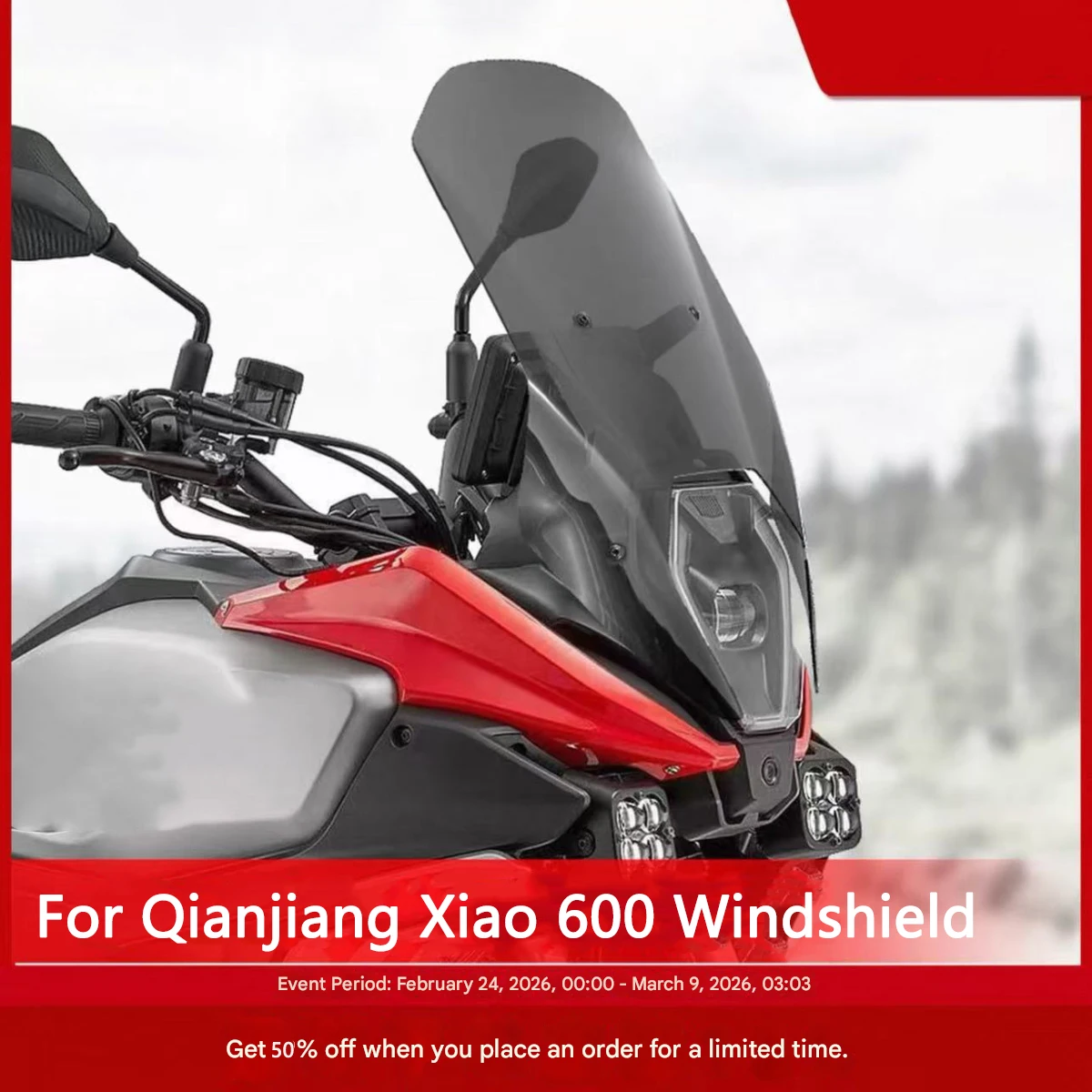 For 2024-2025 Qianjiang Xiao 600 Off-road Special Windshield Heightening Modified Windshield Xiao 600 Accessories Rain Shield
For 2024-2025 Qianjiang Xiao 600 Off-road Special Windshield Heightening Modified Windshield Xiao 600 Accessories Rain Shield
