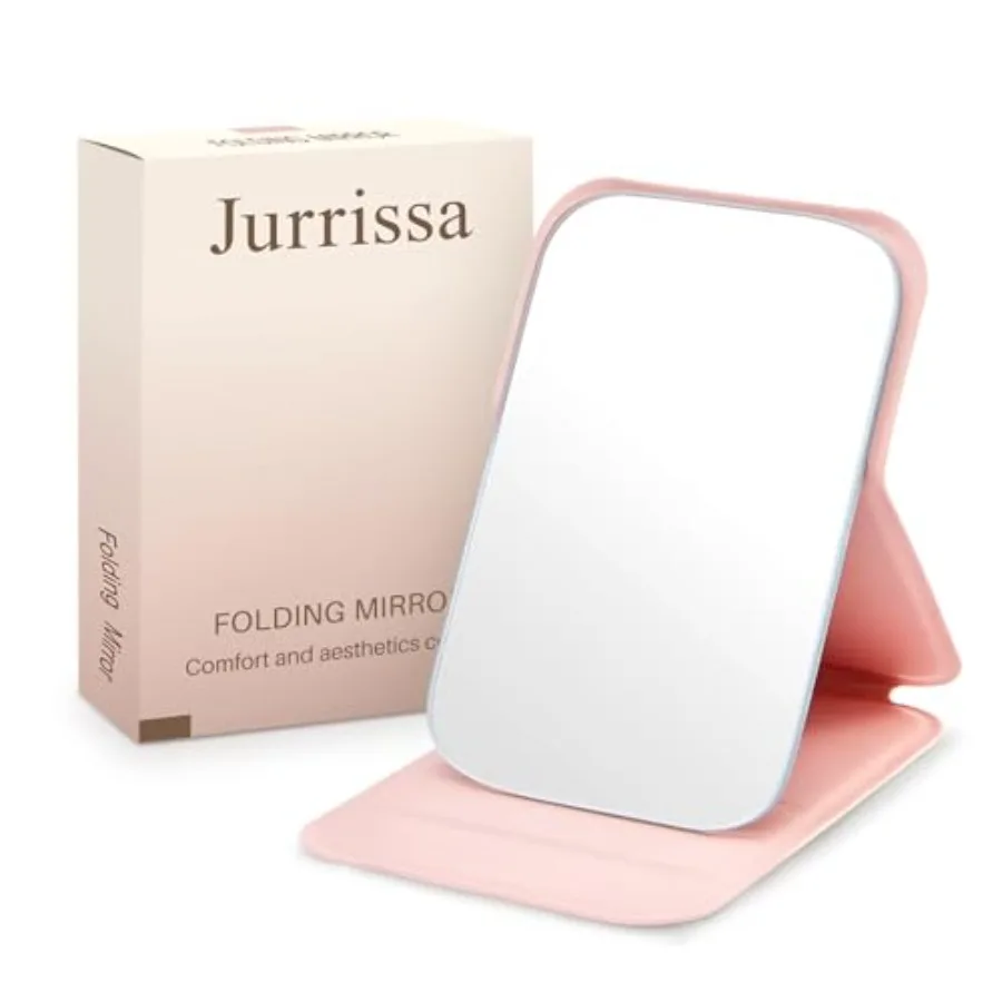 Compact Folding Mirror, 3.9" Small Portable Makeup Mirror for Pocket Purse, Mini Travel Size Foldable Mirrors with Stand for Ta
Compact Folding Mirror, 3.9" Small Portable Makeup Mirror for Pocket Purse, Mini Travel Size Foldable Mirrors with Stand for Ta