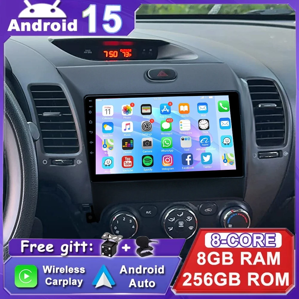 9-дюймовый Android 15 для Kia Cerato 3 K3 Forte 2013-2016 2017: Автомагнитола, мультимедийный видеоплеер, навигация GPS, Carplay, Auto, WIFI+4G
9-дюймовый Android 15 для Kia Cerato 3 K3 Forte 2013-2016 2017: Автомагнитола, мультимедийный видеоплеер, навигация GPS, Carplay, Auto, WIFI+4G