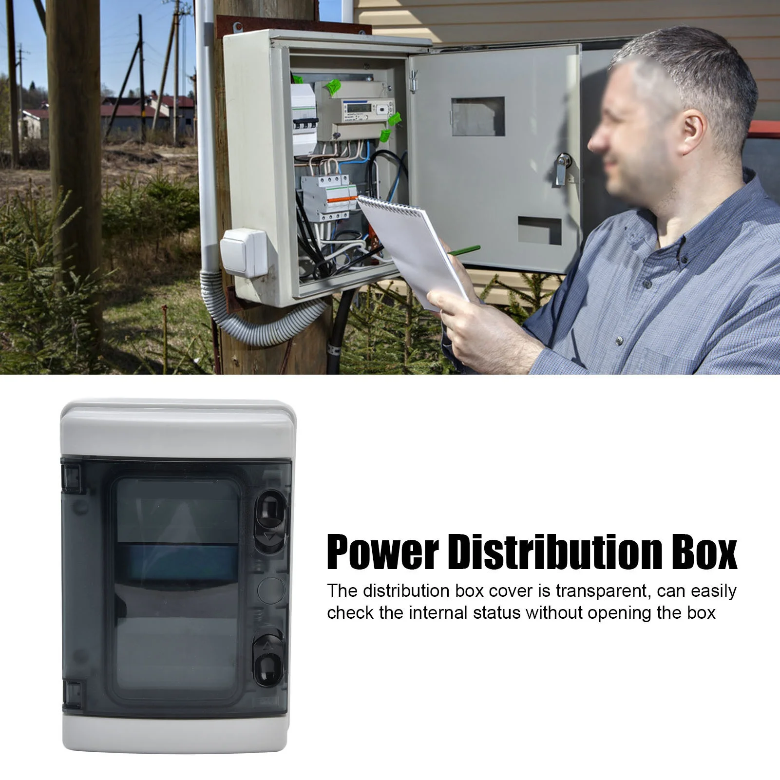 IP66 Proof Distribution Box SGHA 4 Way DIN Rail Transparent Cover Junction Protection Case Plastic Distribution Box
IP66 Proof Distribution Box SGHA 4 Way DIN Rail Transparent Cover Junction Protection Case Plastic Distribution Box