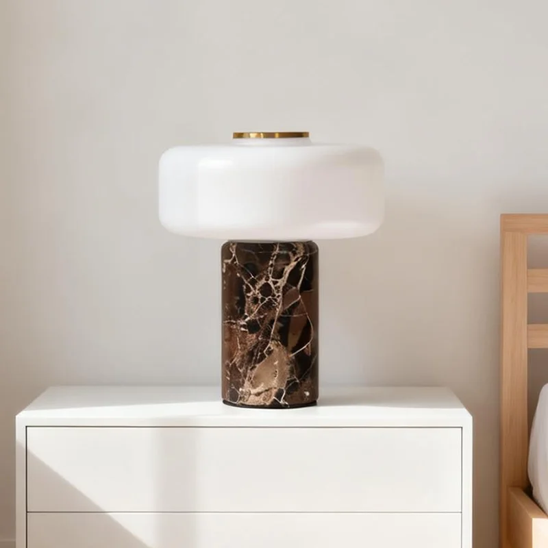 Modern Marble Base Table Lamp White Glass Shade Bedside Night Light for Bedroom Living Room
Modern Marble Base Table Lamp White Glass Shade Bedside Night Light for Bedroom Living Room