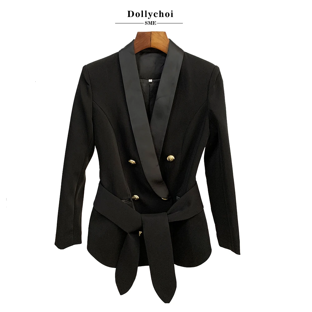 Qingguo Collar Belt Jacket, European And American Star New Style, Metal Double-Breasted Long Sleeve, women's Suit
Qingguo Collar Belt Jacket, European And American Star New Style, Metal Double-Breasted Long Sleeve, women's Suit
