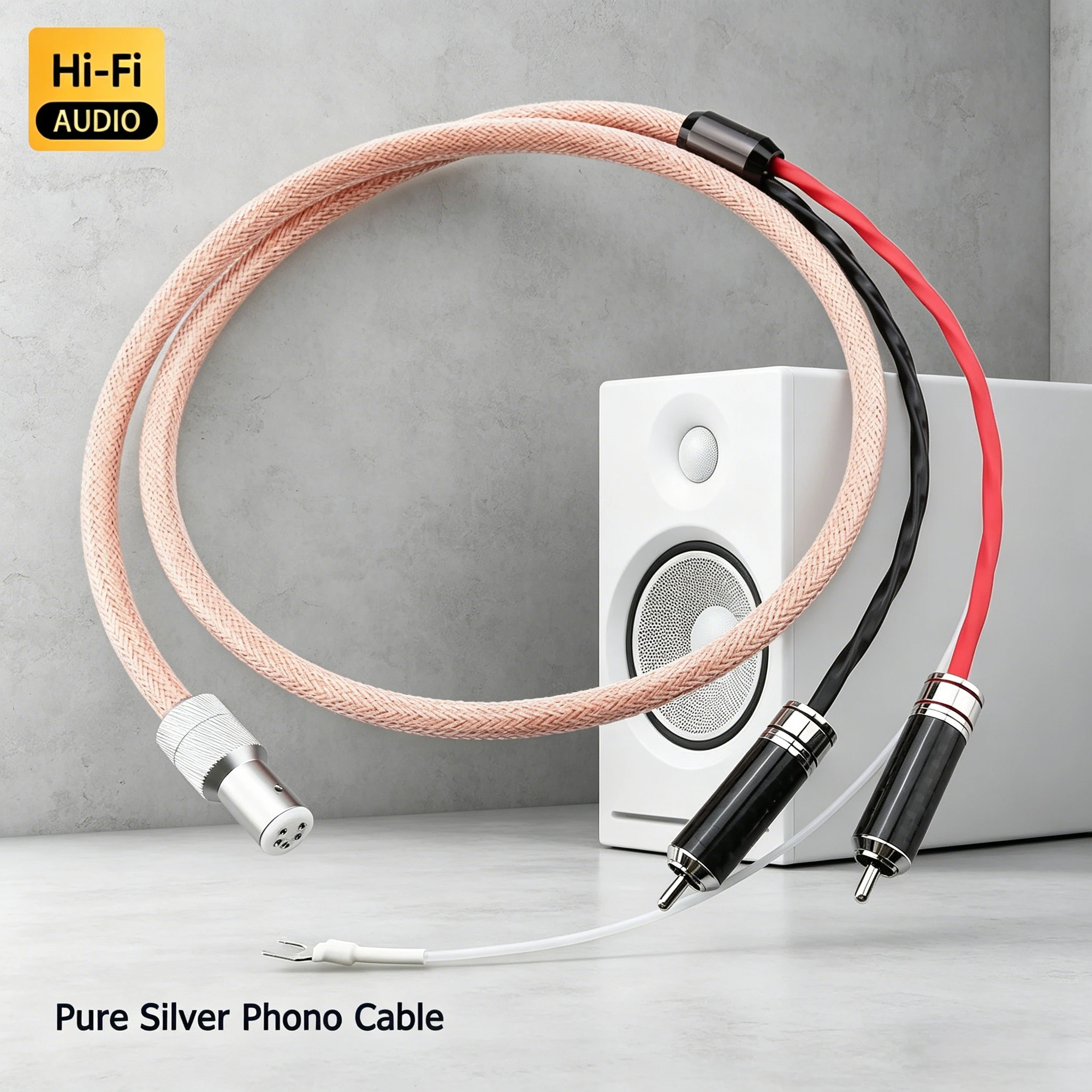 Кабель аудиофонного типа HIFI Pure Silver 5 Pin DIN - RCA с разъемами U/Y для проигрывателей виниловых пластинок и фонографов.
Кабель аудиофонного типа HIFI Pure Silver 5 Pin DIN - RCA с разъемами U/Y для проигрывателей виниловых пластинок и фонографов.