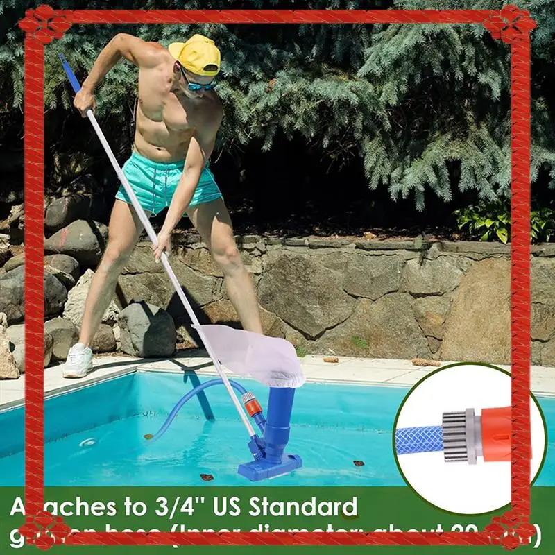 24-Hour Delivery Swimming Pool Vacuum Cleaner With 5 Section Pole Disinfection Functionality- Pond Fountain Cleaning Tool
24-Hour Delivery Swimming Pool Vacuum Cleaner With 5 Section Pole Disinfection Functionality- Pond Fountain Cleaning Tool