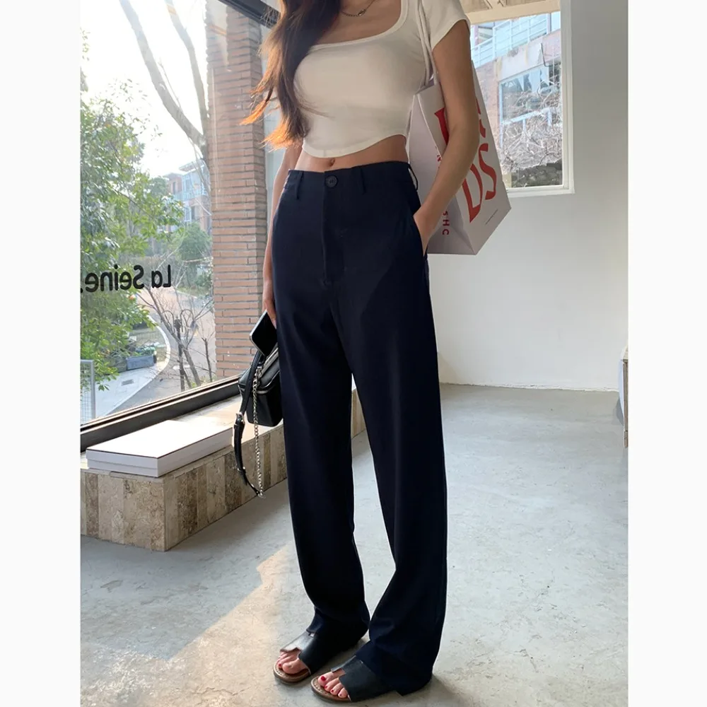 Осень-зима новые тонкие повседневные женские брюки однотонные простые базовые женские брюки свободные модные уличные прямые брюки шикарные
Осень-зима новые тонкие повседневные женские брюки однотонные простые базовые женские брюки свободные модные уличные прямые брюки шикарные