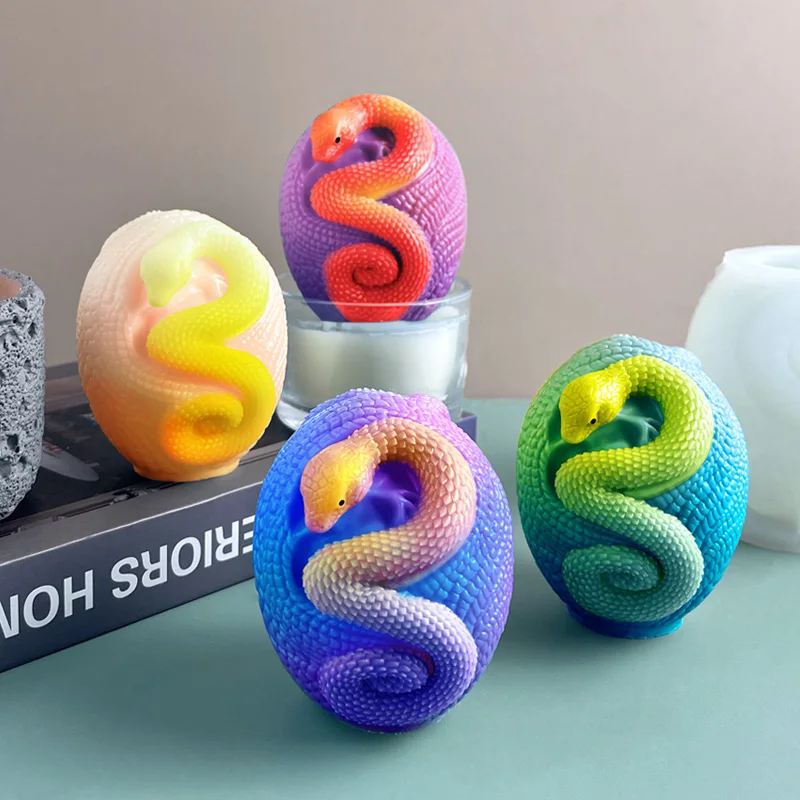 Relief Snake Easter Egg Silicone Candle Mold DIY Aroma Plaster Resin Molds Handmade Easter Decoration Candle Making Supplies
Relief Snake Easter Egg Silicone Candle Mold DIY Aroma Plaster Resin Molds Handmade Easter Decoration Candle Making Supplies