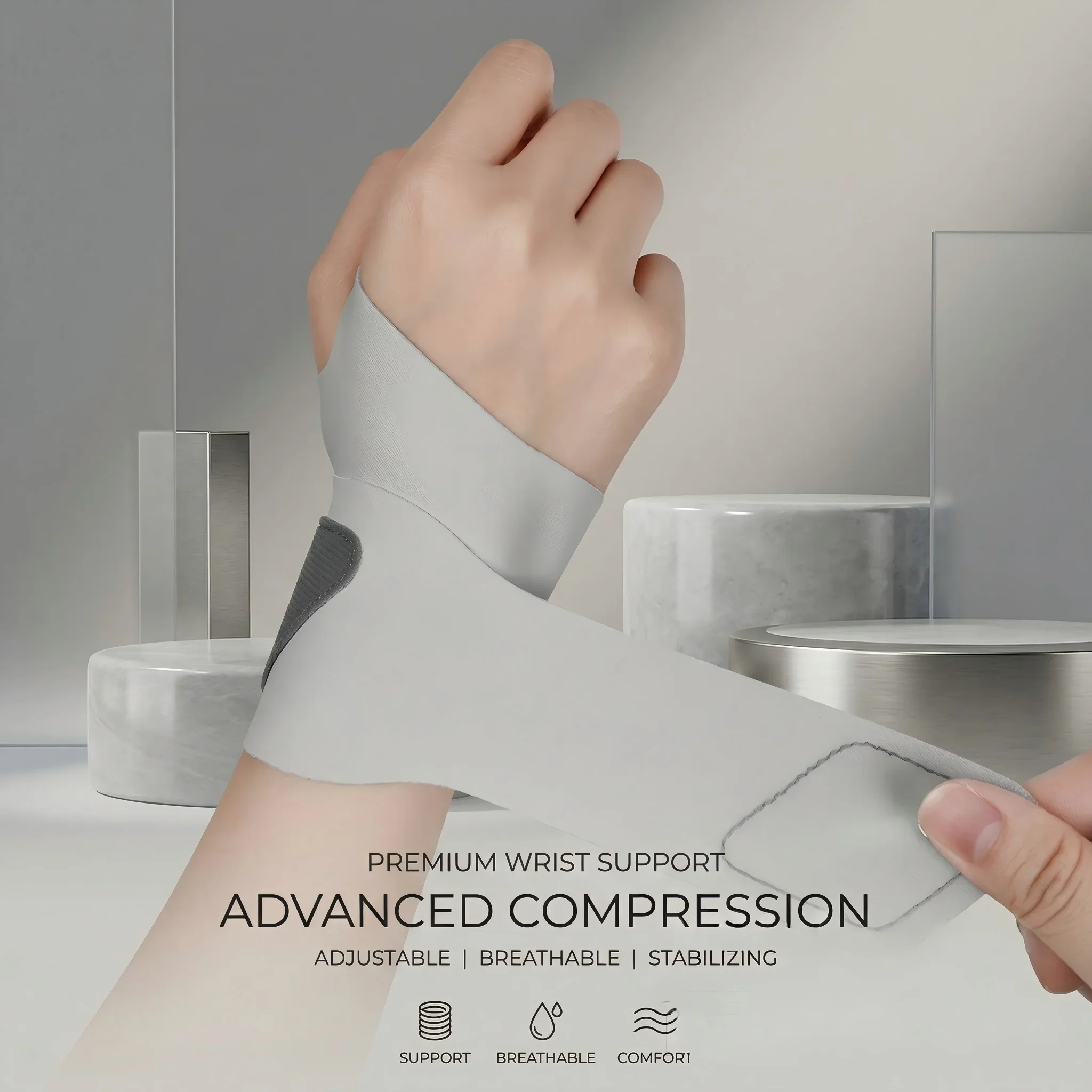 Ultra-Thin Elastic Wrist Brace Compression Support Wraps for Carpal Tunnel Arthritis Tendonitis Sprains Pain Relief Wrist Straps
Ultra-Thin Elastic Wrist Brace Compression Support Wraps for Carpal Tunnel Arthritis Tendonitis Sprains Pain Relief Wrist Straps