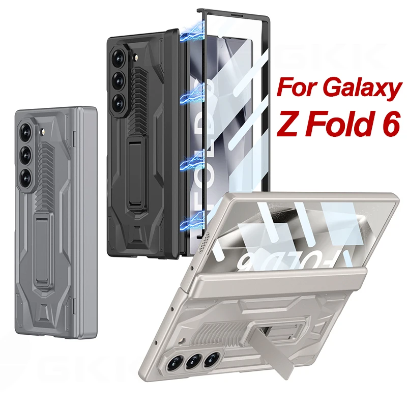 Magnetic Hinge Armor Stand Case for Samsung Galaxy Z Fold 6 5 4 Outer Screen Glass Plastic Hard Cover for Samsung Z Fold 6 Case
Magnetic Hinge Armor Stand Case for Samsung Galaxy Z Fold 6 5 4 Outer Screen Glass Plastic Hard Cover for Samsung Z Fold 6 Case
