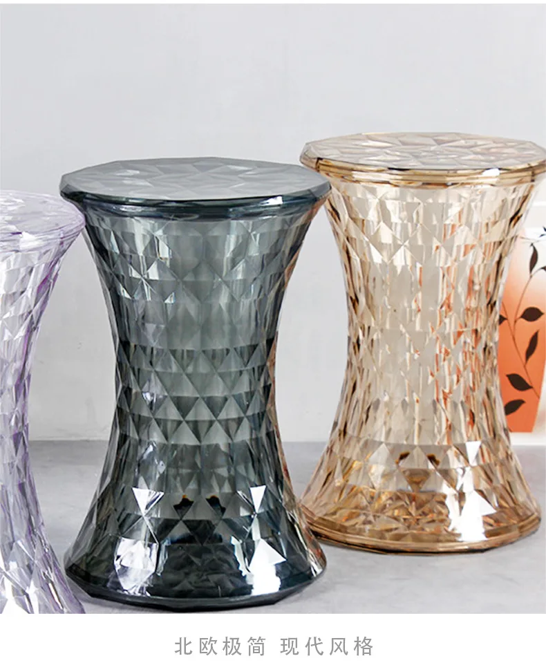 Nordic Plastic Crystal Stool Chair Transparent Acrylic Stool Shoe Changing Makeup Bathroom With Storage Function Dining Stool
Nordic Plastic Crystal Stool Chair Transparent Acrylic Stool Shoe Changing Makeup Bathroom With Storage Function Dining Stool