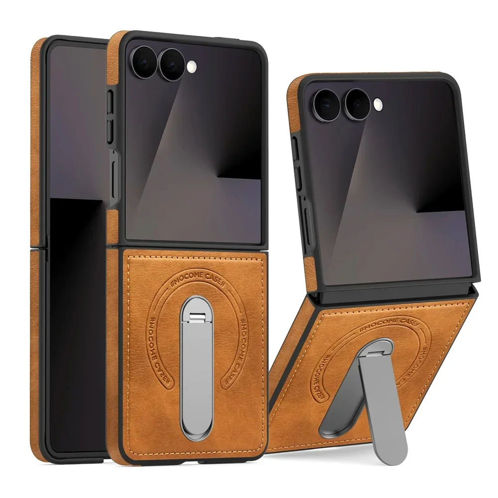 Luxury Invisible Fold Stand Magnetic Leather Phone Case For Samsung Z Flip 7 FE 6 5 4 3 5G For Magsafe Wireless Charging Cover
Luxury Invisible Fold Stand Magnetic Leather Phone Case For Samsung Z Flip 7 FE 6 5 4 3 5G For Magsafe Wireless Charging Cover