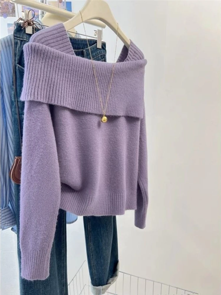 OCEANLOVE Ropa De Mujer Slash Neck Solid Autumn Winter Elegant Woman Sweaters Korean Fashion Sweet Chic Short Pullovers
OCEANLOVE Ropa De Mujer Slash Neck Solid Autumn Winter Elegant Woman Sweaters Korean Fashion Sweet Chic Short Pullovers