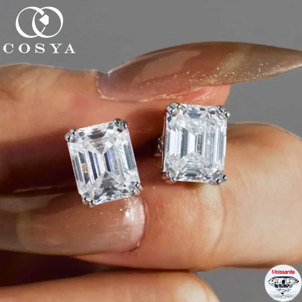Серьги-гвоздики COSYA 4CT с натуральным изумрудом/муассанитом огранки «Радиант» для женщин, цвет D, VVS1, лабораторный бриллиант, серебро 925 пробы, ювелирное украшение, подарок
Серьги-гвоздики COSYA 4CT с натуральным изумрудом/муассанитом огранки «Радиант» для женщин, цвет D, VVS1, лабораторный бриллиант, серебро 925 пробы, ювелирное украшение, подарок