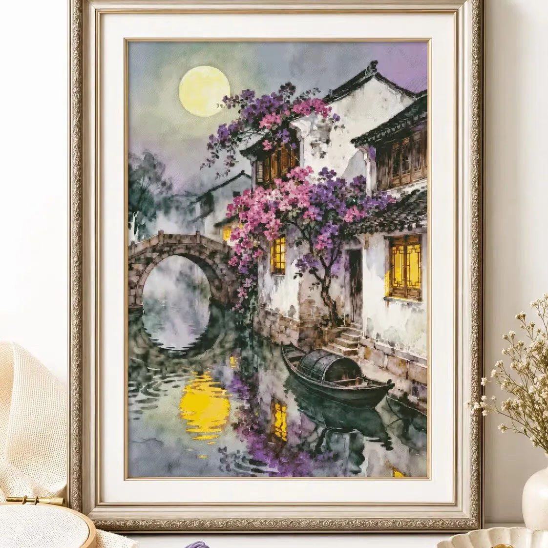 ZZ8649-Moon Night 14CT 16CT 18CT Stamped Cross Stitch DIY Set Pattern Kit Needlework Embroidery 79 colors
ZZ8649-Moon Night 14CT 16CT 18CT Stamped Cross Stitch DIY Set Pattern Kit Needlework Embroidery 79 colors