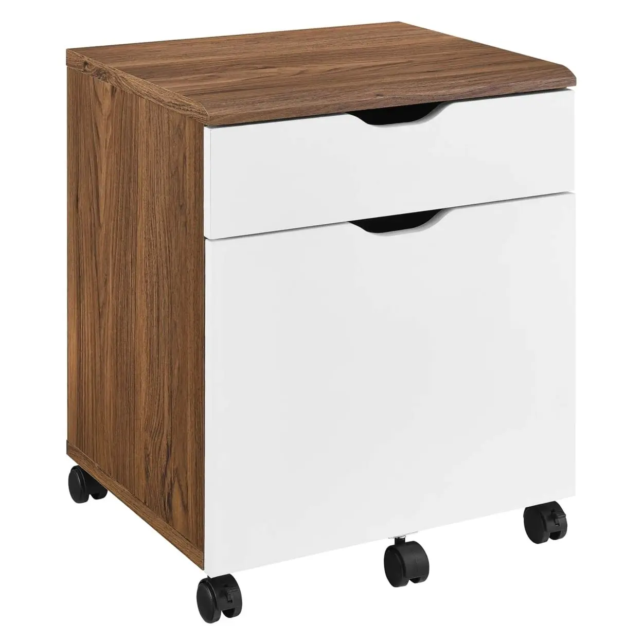 Envision Mid-Century Modern, File Cabinet, Walnut White, Customized
Envision Mid-Century Modern, File Cabinet, Walnut White, Customized