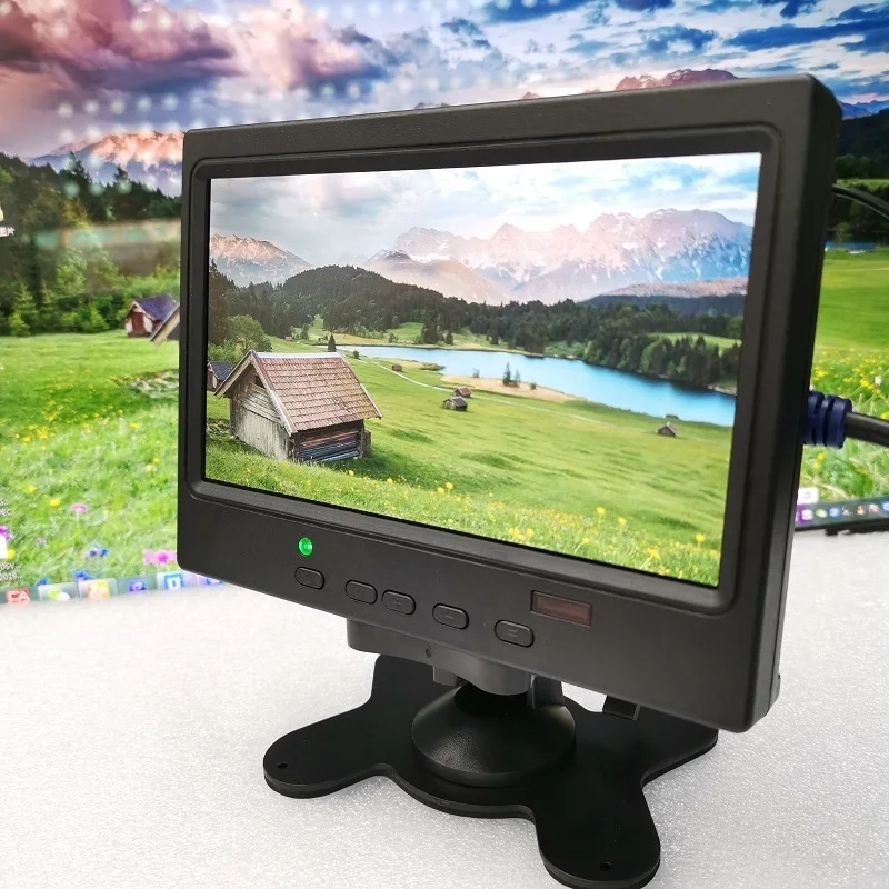 7-дюймовый портативный монитор с экраном 800X480 AV-монитор для Raspberry Pi HDM VGA AV реверсивная камера 
7-дюймовый портативный монитор с экраном 800X480 AV-монитор для Raspberry Pi HDM VGA AV реверсивная камера