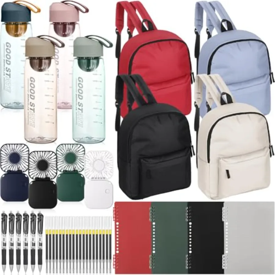 42 Pcs Back to School Supplies Kits with Backpacks Fans Water Bottle Notebooks Pens, Backpacks Stationery Bulk for Elementary M
42 Pcs Back to School Supplies Kits with Backpacks Fans Water Bottle Notebooks Pens, Backpacks Stationery Bulk for Elementary M