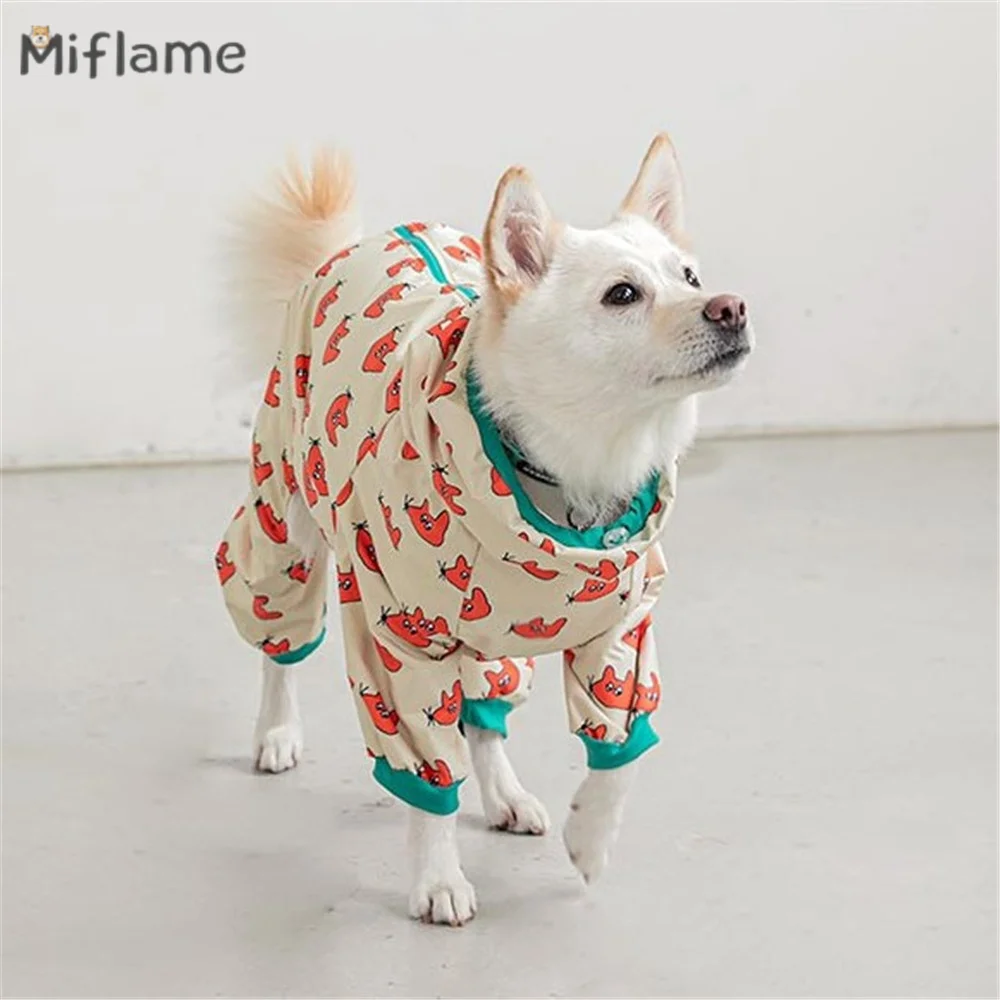Miflame Hooded Dogs Raincoat Korean Style Pet Costume Cartoon Medium Large Dogs Clothes Satsuma Labrador Waterproof Puppy Outfit
Miflame Hooded Dogs Raincoat Korean Style Pet Costume Cartoon Medium Large Dogs Clothes Satsuma Labrador Waterproof Puppy Outfit