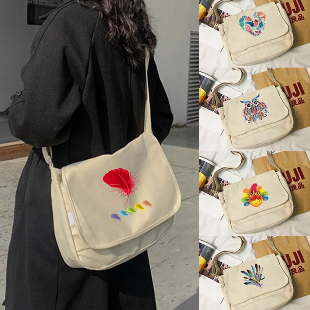 Новинка 2023 года, женская сумка-шоппер, простая модная сумка на молнии с рисунком перьев, большая вместительная сумка на плечо для женщин
Новинка 2023 года, женская сумка-шоппер, простая модная сумка на молнии с рисунком перьев, большая вместительная сумка на плечо для женщин