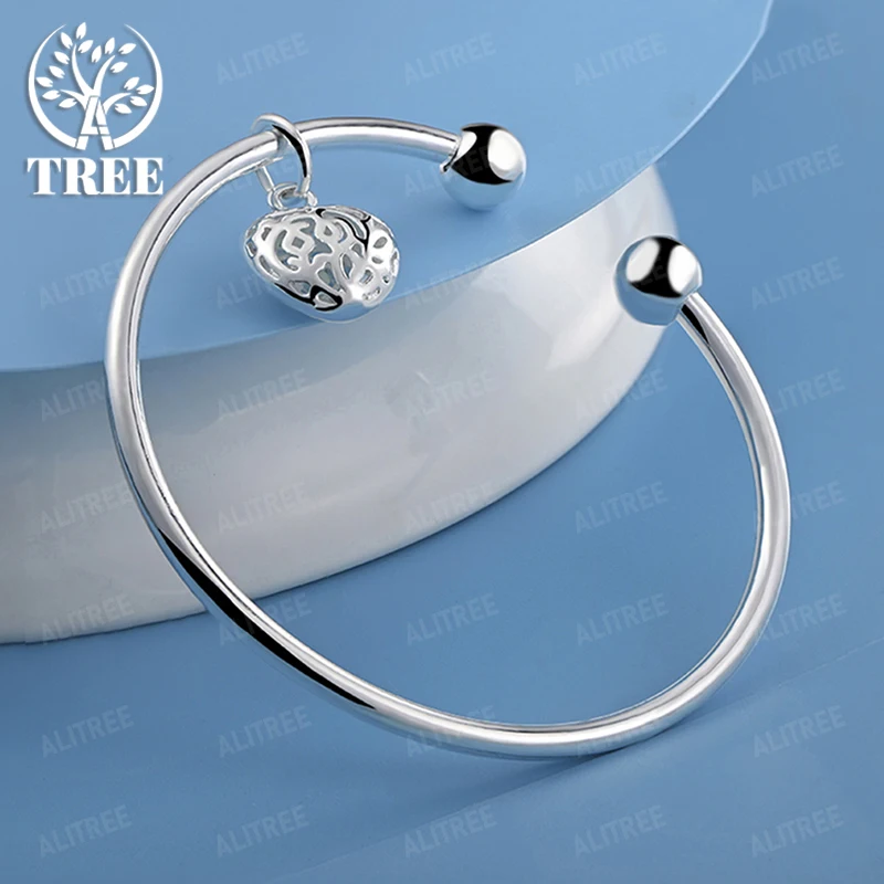 New 925 Sterling Silver Hollow Heart Bangles Women Party Couple Fashion Jewelry Fine Wedding Valentine's Day Gift Accessories
New 925 Sterling Silver Hollow Heart Bangles Women Party Couple Fashion Jewelry Fine Wedding Valentine's Day Gift Accessories