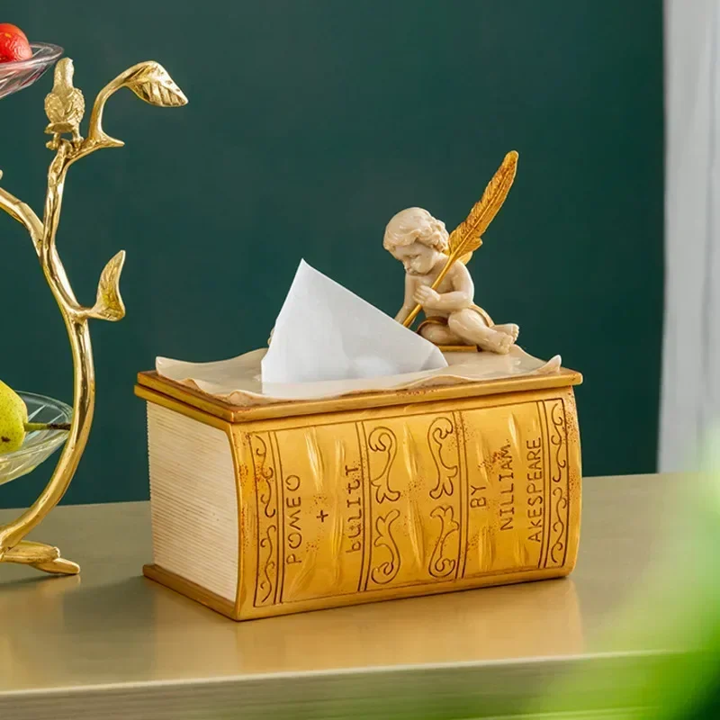 Nordic Creative Napkin Box Light Luxury Living Room Decor Angel Design Paper Towel Storage Elegant Tissue Dispenser Decorative
Nordic Creative Napkin Box Light Luxury Living Room Decor Angel Design Paper Towel Storage Elegant Tissue Dispenser Decorative