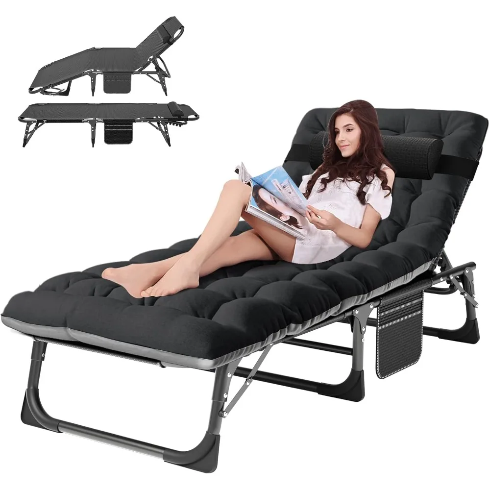 Heavy Duty Tanning Chair,Outdoor 5-Position Folding Chaise Lounge Chair with Pad,Portable Beach Lounge Chair
Heavy Duty Tanning Chair,Outdoor 5-Position Folding Chaise Lounge Chair with Pad,Portable Beach Lounge Chair