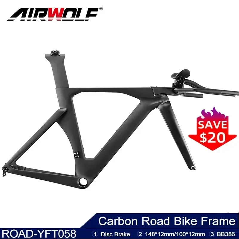 Carbon TT Bike Frame Set Time Trial Road Bicycle Frame Disc Brake Full Carbon TT Bike Frame Handlebar Thru Axle Racing Cycling
Carbon TT Bike Frame Set Time Trial Road Bicycle Frame Disc Brake Full Carbon TT Bike Frame Handlebar Thru Axle Racing Cycling