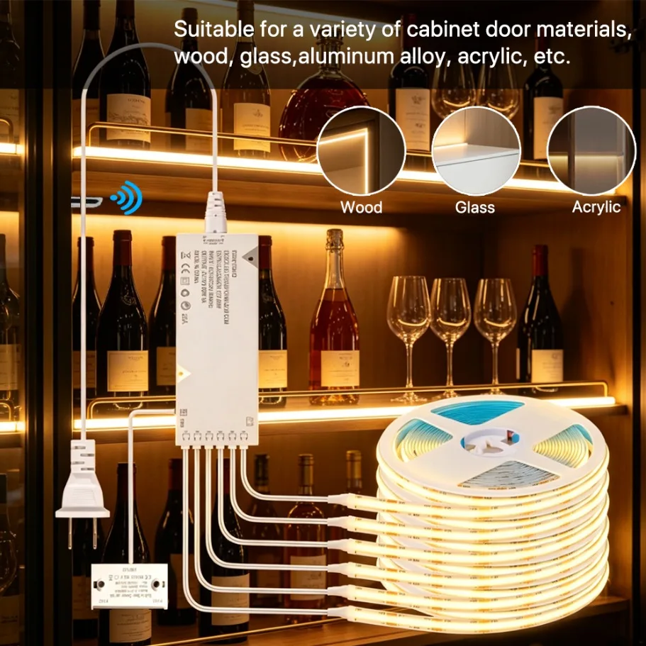 Door Opening Auto Sensor LED Strip Light, Under Cabinet Interior Lamp For Wardrobe Closet Wine Cabinet DIY Storage Display Decor
Door Opening Auto Sensor LED Strip Light, Under Cabinet Interior Lamp For Wardrobe Closet Wine Cabinet DIY Storage Display Decor