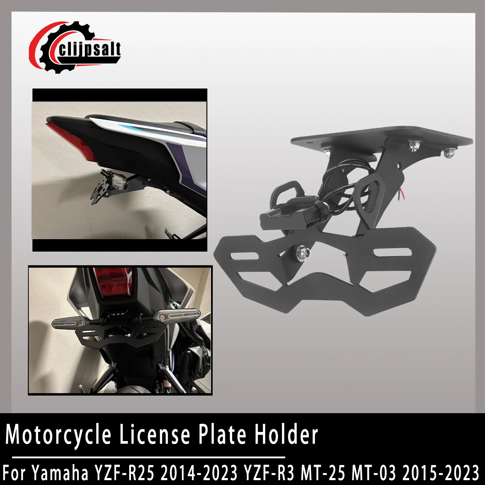 for YAMAHA MT03, MT25, YZF R3, R25 (2014-2024) Motorcycles, Hidden License Plate Holder, Adjustable License Plate Holder
for YAMAHA MT03, MT25, YZF R3, R25 (2014-2024) Motorcycles, Hidden License Plate Holder, Adjustable License Plate Holder