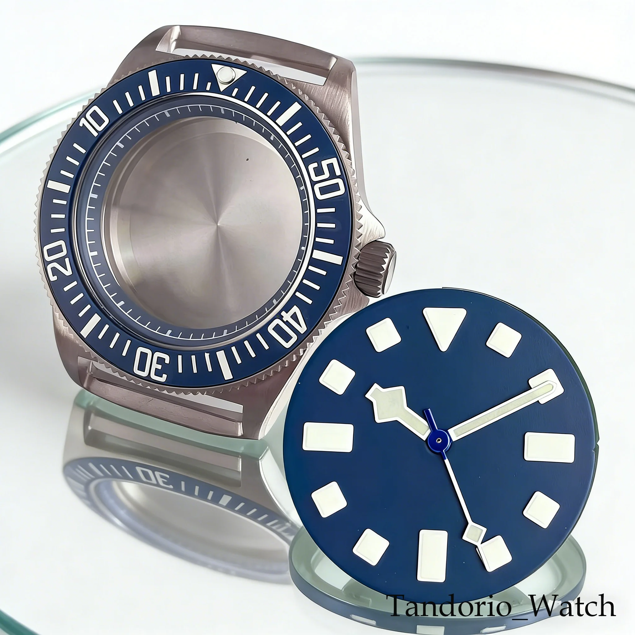 Tandorio New 42mm Sapphire Crystal Glass Tactical Frog Titanium Diver Watch Case Fit NH35 NH36 ETA2824 PT5000 Watch Parts 20ATM
Tandorio New 42mm Sapphire Crystal Glass Tactical Frog Titanium Diver Watch Case Fit NH35 NH36 ETA2824 PT5000 Watch Parts 20ATM