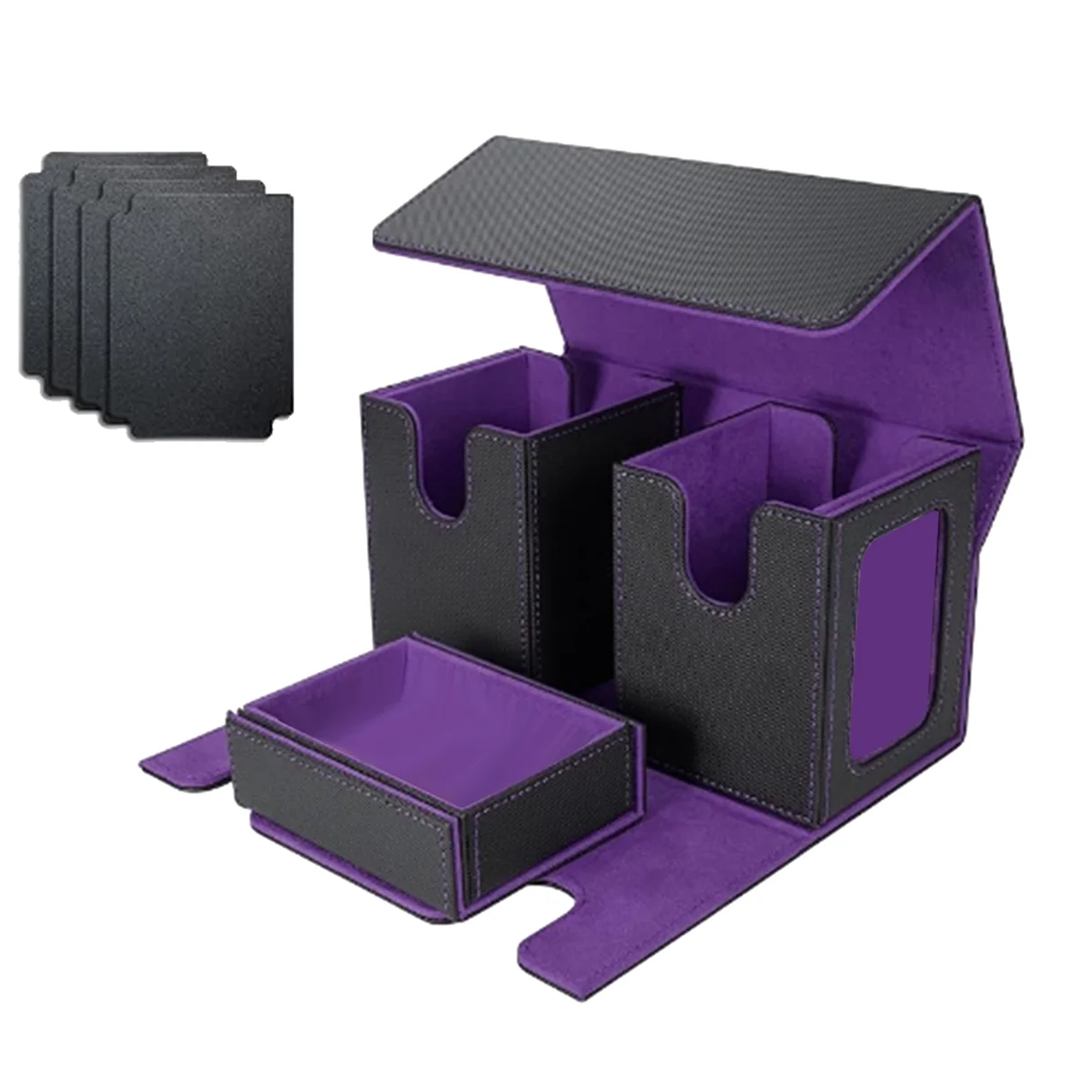 AT42 Card Storage Box for 200+ Cards,3-In-1 Card Deck Case, Card Organizer with 4 Dividers
AT42 Card Storage Box for 200+ Cards,3-In-1 Card Deck Case, Card Organizer with 4 Dividers