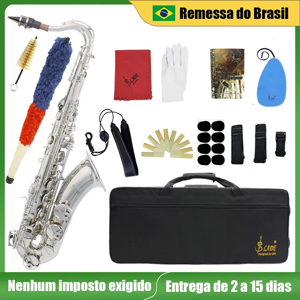 SLADE Tenor Saxophone Bb Brass Body Sax Professional Saxfone Woodwind Instrument with Case Reeds Gloves Parts & Accessories
SLADE Tenor Saxophone Bb Brass Body Sax Professional Saxfone Woodwind Instrument with Case Reeds Gloves Parts & Accessories