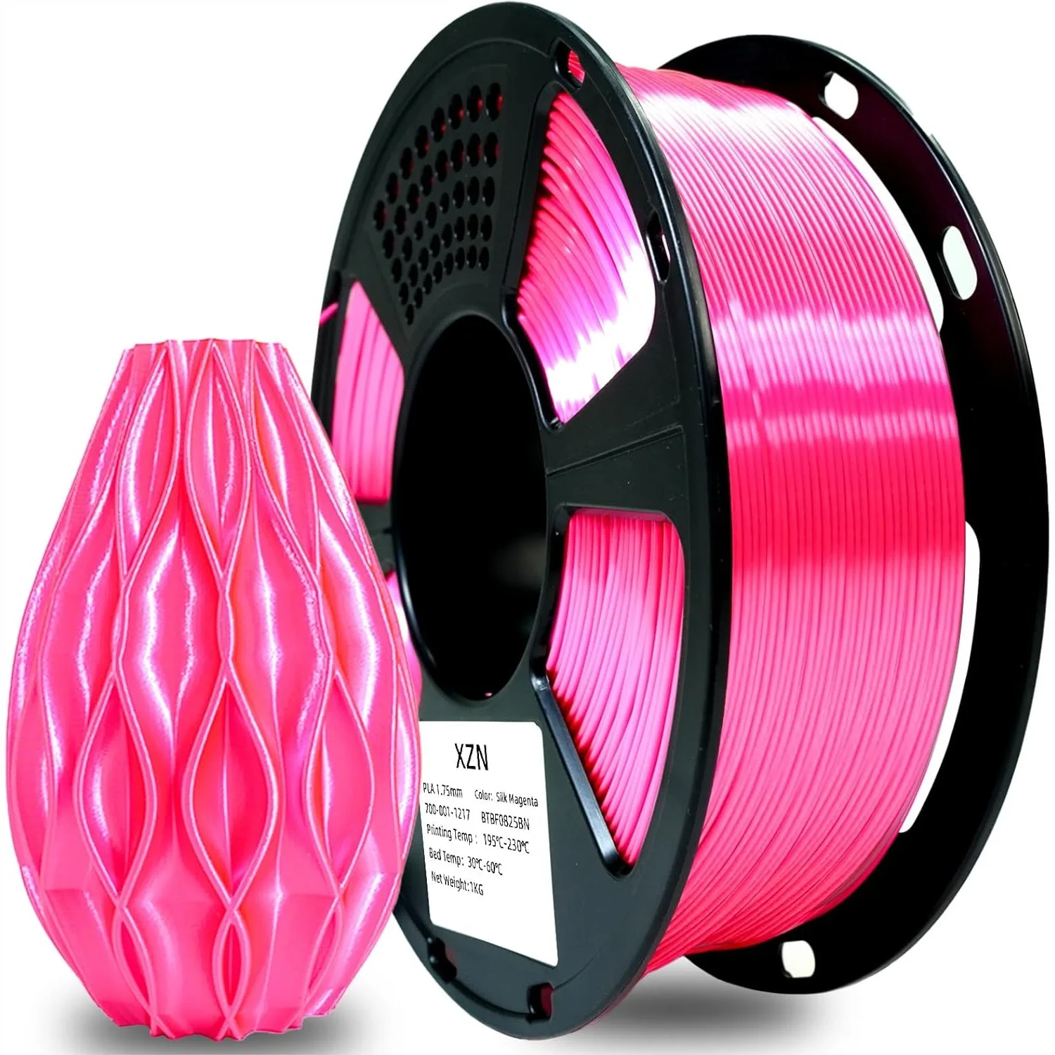 Silk PLA Filament 1.75mm Magenta Pink, 1kg Spool with Reduced Stringing and Enhanced Toughness for 3D Printing, Dimensional
Silk PLA Filament 1.75mm Magenta Pink, 1kg Spool with Reduced Stringing and Enhanced Toughness for 3D Printing, Dimensional
