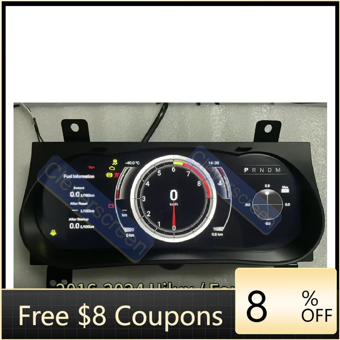 Car Digital Dashboard Speedometer Display for Hilux/Runner 2016-2024 LCD Instrument Panel Digital Dashboard Cluster
Car Digital Dashboard Speedometer Display for Hilux/Runner 2016-2024 LCD Instrument Panel Digital Dashboard Cluster