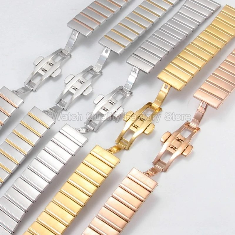 Premium Quality Solid Stainless Steel Watch Strap Concave Interface for Omega Constellation Double Eagle Waterproof Sweatproof
Premium Quality Solid Stainless Steel Watch Strap Concave Interface for Omega Constellation Double Eagle Waterproof Sweatproof