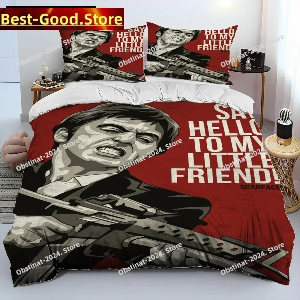 3D Fashion Movie Scarface Tony Bedding Set Printed single Comforter Quilt Duvet Cover Pillow Case 3 Pieces Sets Kids Adult Size
3D Fashion Movie Scarface Tony Bedding Set Printed single Comforter Quilt Duvet Cover Pillow Case 3 Pieces Sets Kids Adult Size
