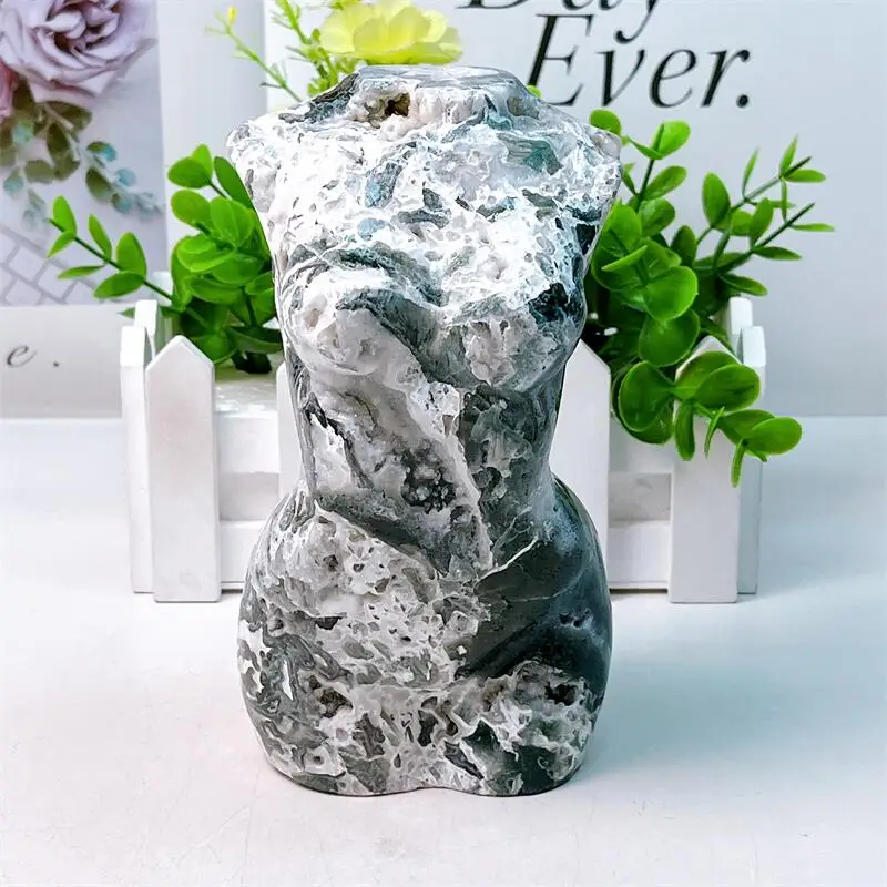 16CM Natural Moss Agate Lady Body Carving Healing Crystal Gemstone Collectible Home Decoration Gift 1PCS
16CM Natural Moss Agate Lady Body Carving Healing Crystal Gemstone Collectible Home Decoration Gift 1PCS