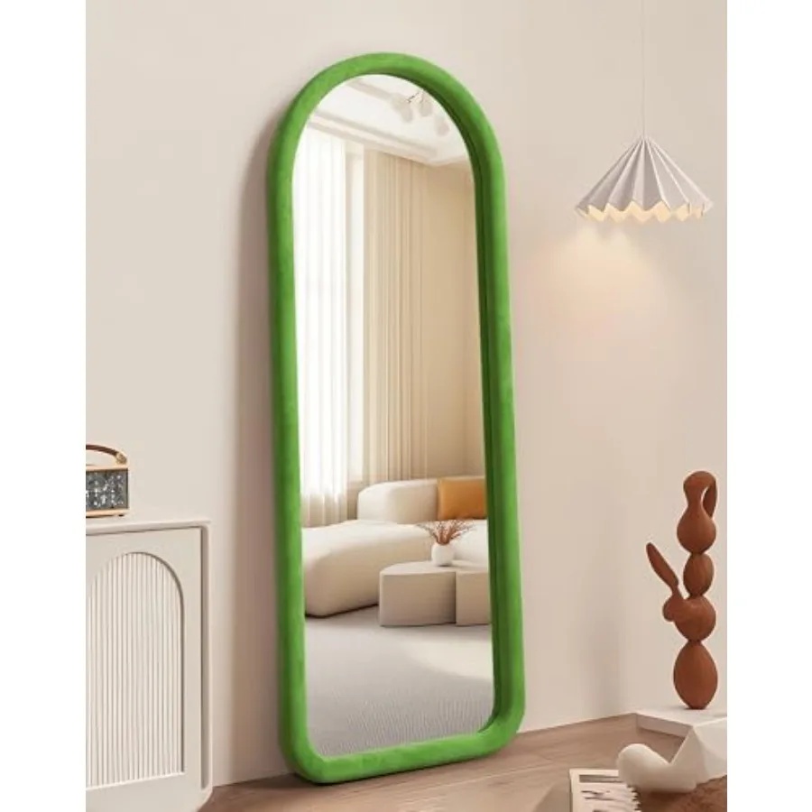 Arched Full Length Mirror, Free Standing Floor Velvet Finish Frame Mirror for Leaning or Hanging, Soft Touch Bedroom and Living
Arched Full Length Mirror, Free Standing Floor Velvet Finish Frame Mirror for Leaning or Hanging, Soft Touch Bedroom and Living